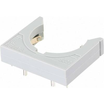 RENATA Support pile bouton CR 2450N, CR 2477N 701112 horizontal, montage THT