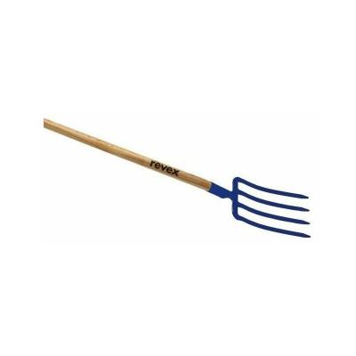 REVEX Fourche &Agrave; B&ecirc;cher Acier Forg&eacute;  Manche Bois L.100 Cm