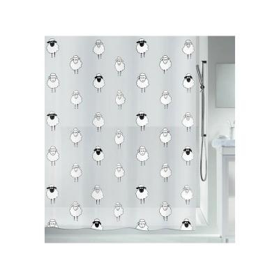 SPIRELLA Rideau de douche peva lana 180x200cm Noir - Noir - 