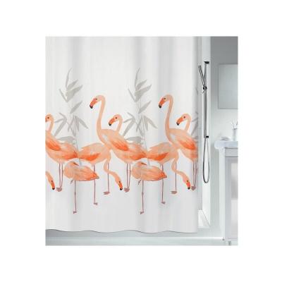 SPIRELLA Rideau de douche Polyester flamingo 180x200cm Saumon - Rose - 