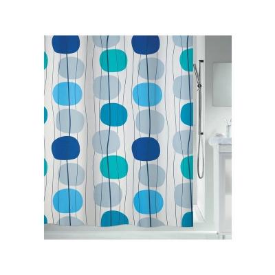 SPIRELLA Rideau de douche Polyester mobile 180x200cm Bleu - Bleu - 