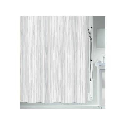 SPIRELLA Rideau de douche Polyester raya 180x200cm Blanc - Blanc - 