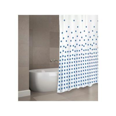 MSV Rideau de douche Polyester THIKA 180x200cm QUALITE PREMIUM Bleu