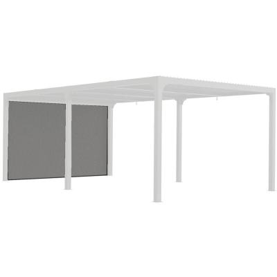 HABRITA Rideau pour pergola bioclimatique gris per bi r36