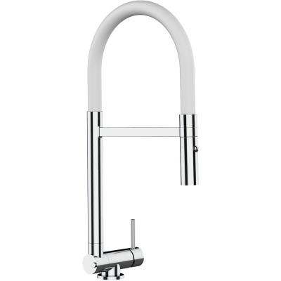 VIZIO Robinet de cuisine chrom&eacute; rabattable sous fen&ecirc;tre 45mm, douche 2jets d&eacute;tachable VZSU411001