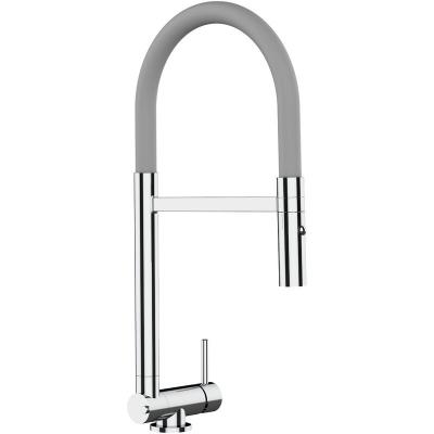 VIZIO Robinet de cuisine chrom&eacute; rabattable sous fen&ecirc;tre 45mm, douche 2jets d&eacute;tachable VZSU411008