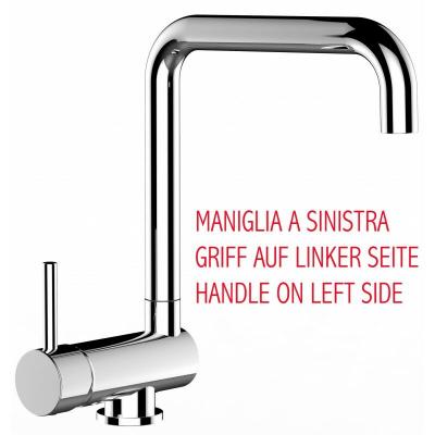 VIZIO Robinet De Cuisine Mitigeur Chrom&eacute; Rabattable Sous Fen&ecirc;tre 60mm Bec Pivotant 360&deg; 
