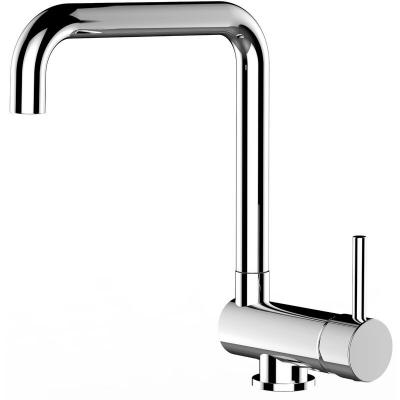 VIZIO Robinet de cuisine chrom&eacute; rabattable sous fen&ecirc;tre 60mm bec pivotant 360&deg;