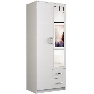 ROMA 80 - Petite Armoire chambre bureau - Penderie blanc