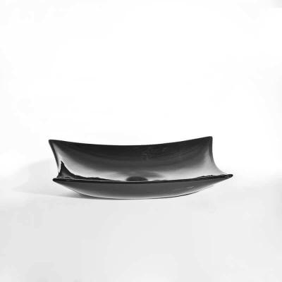 Vasque &agrave; Poser Rectangulaire - C&eacute;ramique Noire - 57x39 cm - Wing
