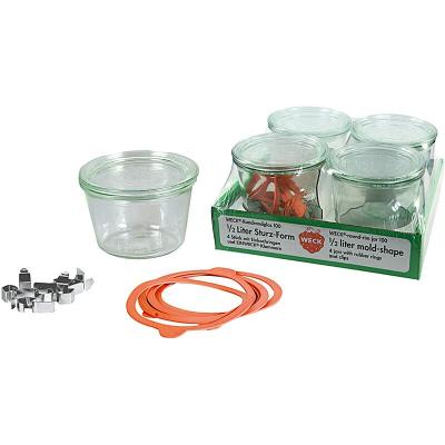 Lot de 4 bocaux 370 ml 741 - Weck