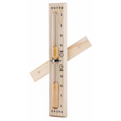 DESINEO Sablier pour Sauna 15 minutes en bois de pin massif pour sauna spa accessoire de sauna