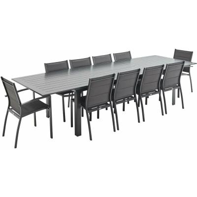 SWEEEK Salon de jardin table extensible - Odenton Anthracite