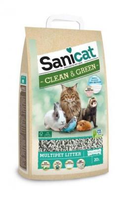 SANICAT  Liti&egrave;re cellulose compostable et recyclable - Pour chat