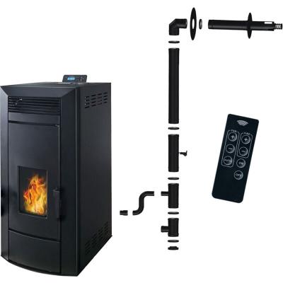 SANNOVER Po&ecirc;le &agrave; granul&eacute;s hydraulique Etanche Anita 21 kW Noir  + Kit d'installation 