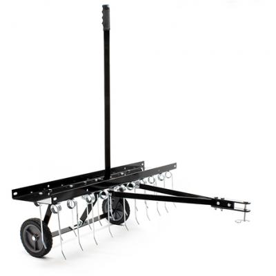 WILTEC  - Scarificateur Train&eacute; Largeur de travail 100cm Ressorts en acier 16,5 cm Hauteur r&eacute;glable 18 et 22 cm Scarificateur Poids 15 Kg Pelouse pour