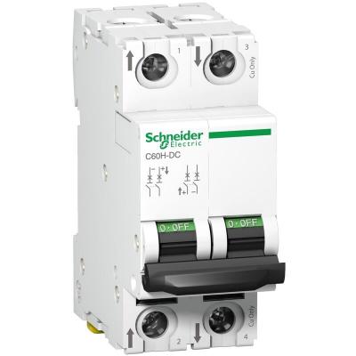 SCHNEIDER ELECTRIC Acti9 C60H-DC - disjoncteur modulaire - 2P - 50A - C curve