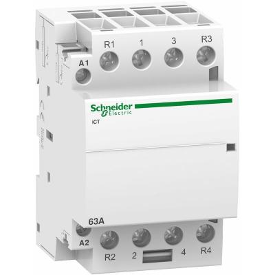 SCHNEIDER ELECTRIC A9c20868 - Contacteur T&eacute;trapolaire - 2no+2nf - 63a - Bobine 230vca - Schneider Acti 9 Ict