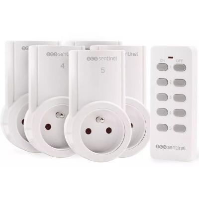 SCS SENTINEL Kit 5 prises t&eacute;l&eacute;command&eacute;es 2300W - KA-FRS 05C - KA-FRS 05C