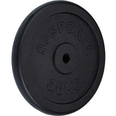 SCSPORTS Disque en fonte 30 KG 