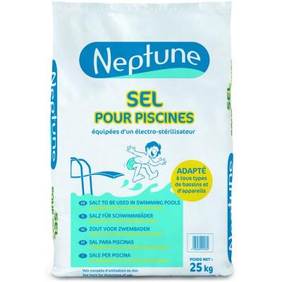 NEPTUNE Sel Piscine en pastilles pour &eacute;lectrolyse  - Sac de 25 kg
