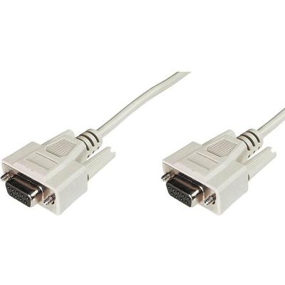 DIGITUS  s&eacute;rie C&acirc;ble de raccordement [1x SUB-D femelle 9 p&ocirc;les - 1x SUB-D femelle 9 p&ocirc;les] 2.00 m beige 