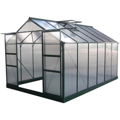 HABITAT ET JARDIN Serre jardin polycarbonate Dahlia - 9,24 m&sup2; - Vert Sapin - Vert.