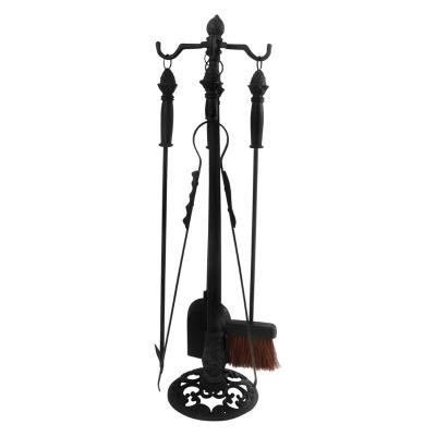 GENERIQUE Fancy Flames - Set 4 accessoires de chemin&eacute;e en fonte