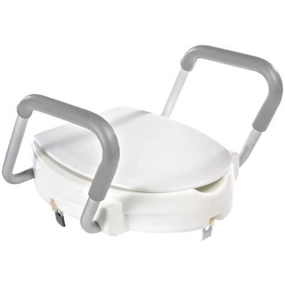 RIDDER  Si&egrave;ge de toilette avec barre de s&eacute;curit&eacute; Blanc 150 kg A0072001