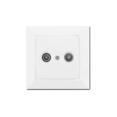 GENERIQUE Siemens Delta One Prise Tv Fm Complet Blanc Sie003681