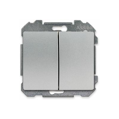 SIEMENS Double Va et Vient Alu Silver Delta iris  