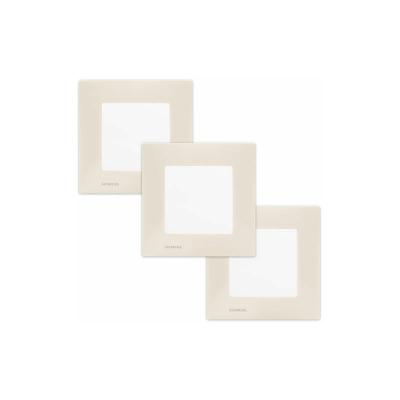 SIEMENS  - LOT 3 Va et Vient Blanc Delta Viva + Plaque Beige