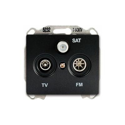 GENERIQUE Siemens - prise tv/fm/sat anthracite delta iris