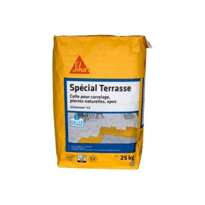 SIKA Colle carrelage pour terrasse   Ceram C2 - Gris - 25kg - Gris