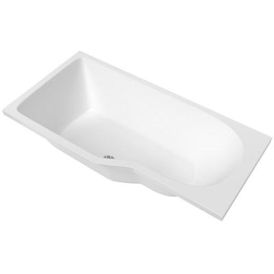Laguna Be&aacute;ta Plus Baignoire bain douche asym&eacute;trique 160x80 cm acrylique positionnement gauche, blanc (BE1600LPLUS)