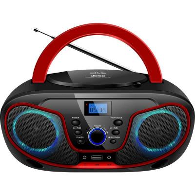  Silva Schneider MPC 19.4 USB Radio-lecteur CD FM AUX, CD, USB noir, rouge
