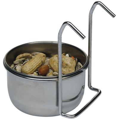 FERPLAST Sirio Bol en acier inoxydable pour perroquets et cacato&egrave;s . Variante l 300 - Misure: &oslash; 9.5 x h 4.9 cm - 0.3 l - - 