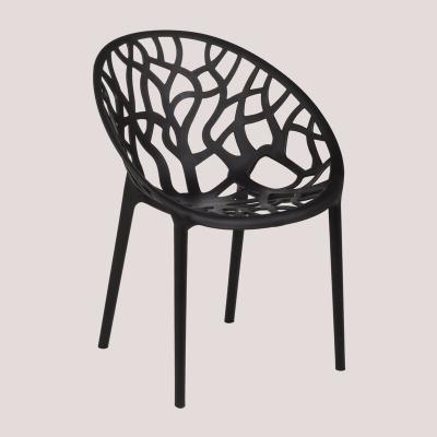 SKLUM Chaise de Jardin Empilable Ores  Noir - Noir