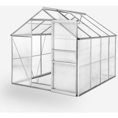PRODUCE SHOP Serre de jardin aluminium polycarbonate avec porte et fen&ecirc;tre 183x245x205cm Laelia