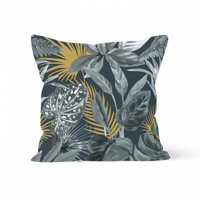 SOLEIL D OCRE Soleil d'ocre, Coussin, Tropic, Gris, 40 x 40 cm, Polyester