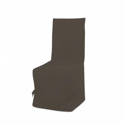 Housse de chaise en coton panama taupe - Taupe