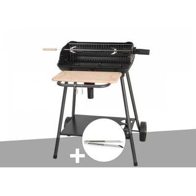 SOMAGIC Barbecue charbon Bergamo  + Pince en inox 
