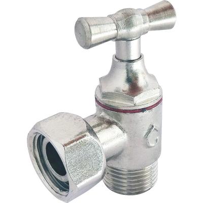 SOMATHERM Robinet de chasse equerre M12-17 - Laiton nickele