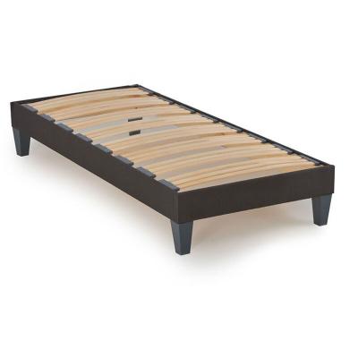 MAISON AUBERTIN  Sommier en Kit Tissu Gris - 90 x 190 cm