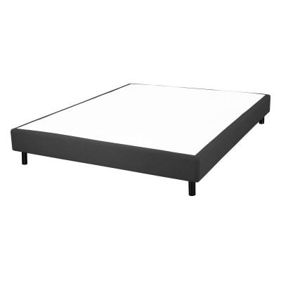 EBAC  Literie - Sommier + jeu de pieds 160x200 Newkit Anthracite - Gris