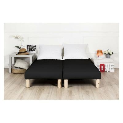 BY SOMMIFLEX Sommier tapissier 200x200cm (100x200x2) fabrication francaise + pieds offert