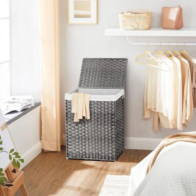 SONGMICS  Panier &agrave; linge avec poign&eacute;e, Gris