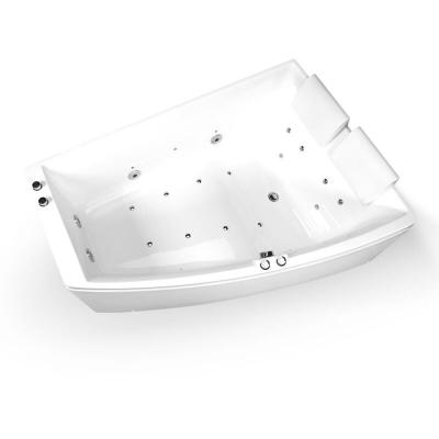 Baignoire baln&eacute;o 2 places sangha duo wave droite l170xl(120x70)xh63cm, by spalina