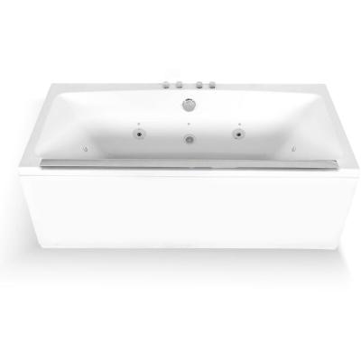 Baignoire baln&eacute;o droite maya Wave L170xl78xH61cm, by Spalina Blanc