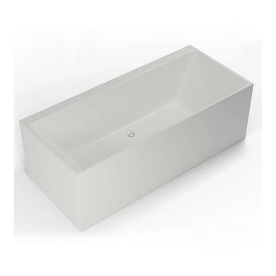 Spalina - Baignoire semi-&icirc;lot Murale cobalt L.170 x l.75 cm, by Blanc